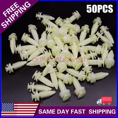 50x clips de retención de panel de moldura de puerta para Chevrolet C3500 1996 1997 1998 1999 2000 Foto 1 de 4