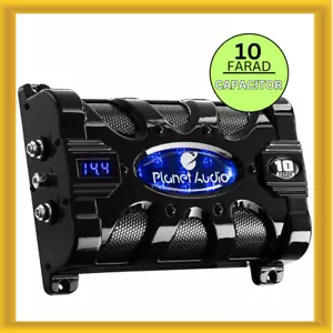 Planet Audio 10 Farad Car Capacitor For Energy Storage to Enhance Bass Demand - Picture 1 of 4