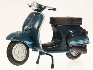 Vespa 125 ET 3 blue Motor Roller Metall Modell Maisto 1/18 - Picture 1 of 4