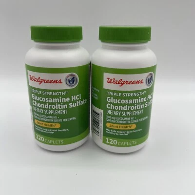Walgreens Triple Strength Glucosamine HCl Chondroitin Sulfate Joint Health 2 PK - Image 1 of 4
