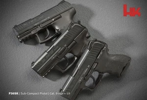 Heckler Koch German P30-SK Pistol POSTER P7 PM7 p2000 Mark23 MP5 VP40 SFP9 VP9 - Picture 1 of 1
