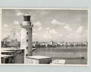 PAISAJE URBANO Vista Marítima Capital HABANA CUBA desde el Castillo de Morro 1950 Foto de Prensa - Imagen 1 de 2
