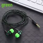 Wired In-Ear Earphones -3.5mm Nylon Cable Headset Laptop/Smartphone Stereo Sound