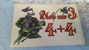 Bleib mir 3 4 plus 4 AK Postkarte 8745 - Picture 1 of 2