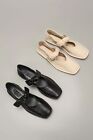 Hereu Women's Leather Flat Bottomed Casual Soft Single Shoes