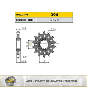 YAMAHA YZF R6 520 600 1999 TO 2005 FRONT SPROCKET SUNSTAR 520 15 TEETH - Picture 1 of 1