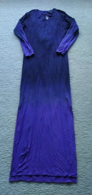 Vestido Stylestalker Maxi Bodycon Azul Púrpura Ombre Graduado Informal Tejido Elástico Foto 1 de 4