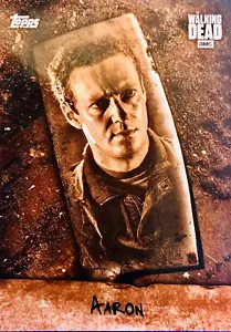 Topps The Walking Dead Season 7 AARON #CHOP-5 Insert Card Sepia 03/10 SSP! - Picture 1 of 2