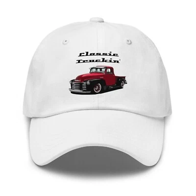 1951 Chevy 3100 Pickup Classic Vintage Truck Dad Hat – Retro Red Lowrider - Изображение 1 из 4