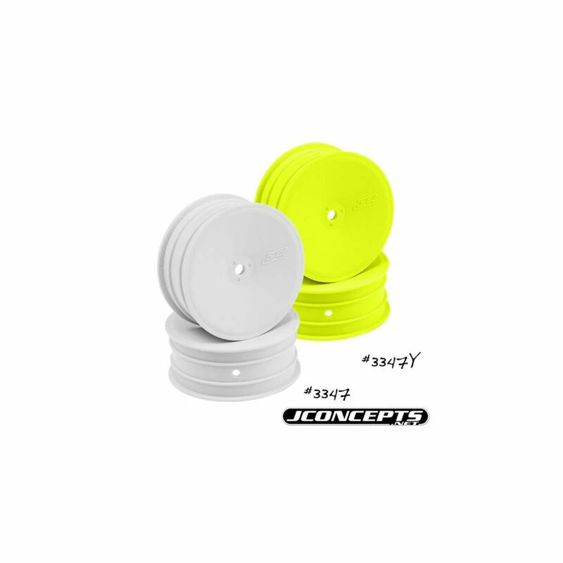 JConcepts # 3347Y Front Mono, 12mm Hex Wheel, Yellow: B5, B4.1, RB5 - Image 1 of 1