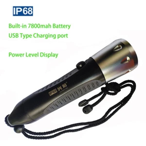 Linterna de buceo FITECH F8 800 lúmenes recargable batería incorporada negra - Imagen 1 de 11