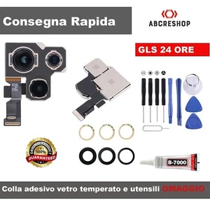 FOTOCAMERA POSTERIORE PER APPLE IPHONE 14 PRO MAX RETRO BACK CAMERA PRINCIPALE - Foto 1 di 5