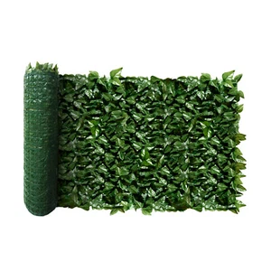 39" Artificial Plant Faux Ivy Leaf Outdoor Privacy Hedge with Plastic Backing - Picture 1 of 7
