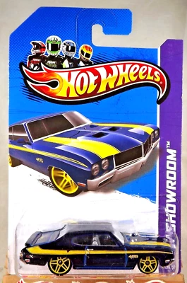 Hot Wheels Kmart #109 HW 2012 sala de exposición/Muscle Mania-GM '70 Buick GSX azul oscuro Foto 1 de 4