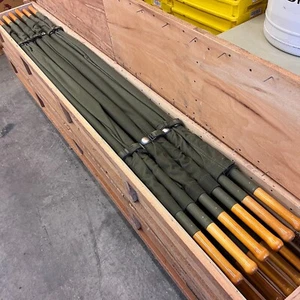 Vietnam Era Disaster Hospital Stretcher FCDA Folding Litter USGI 6 pcs NEW! - Picture 1 of 24