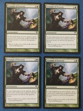 MTG 4x Triumph of Ferocity x4 NM Innistrad Magic Playset