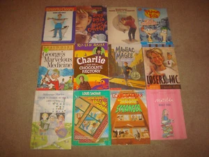 Kids 12 Book LOT Louis Sachar Wayside School Roald Dahl Beverly Cleary Spinelli - Picture 1 of 12