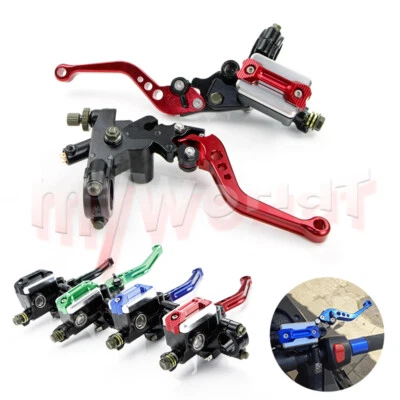 Palancas de freno de embrague de 7/8"" depósito de cilindro maestro apto para motocicletas Yamaha Foto 1 de 4