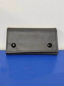 Leather Hand Roll Bag Tobacco Pouch Vintage Pipe Bag Portable Storage Bag Gray - Picture 1 of 4