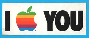 Apple I Love You Macintosh adesivo sticker vintage aufkleber autocollant MA3751 - Picture 1 of 1