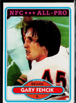 Gary Fencik 1980 Topps #380 Chicago Bears - Image 1 of 2