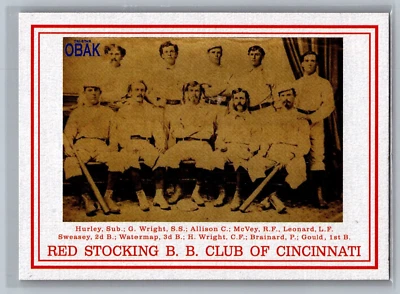 2010 TRISTAR Obak 1869 Cincinnati Red Stockings #119 Short Print SP - Image 1 of 2