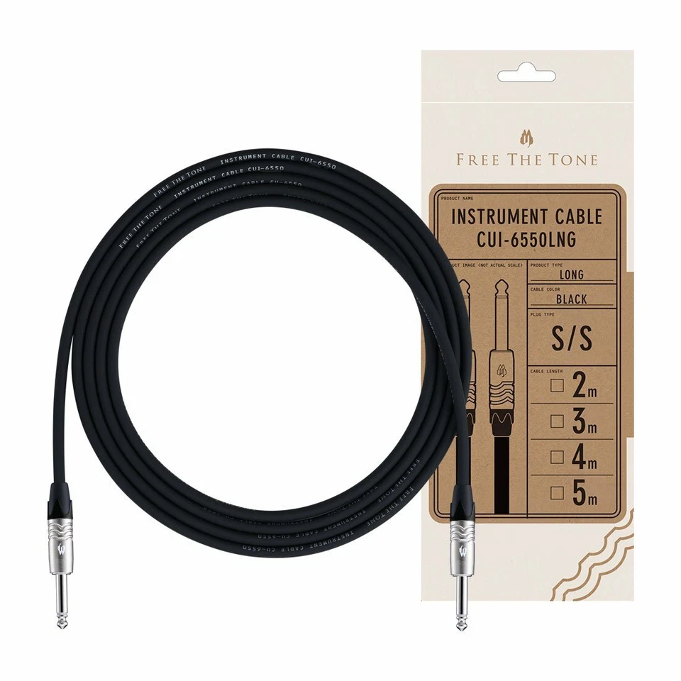 Cable de instrumento Free The Tone CUI-6550LNG enchufes rectos de 5 m (16 pies) Foto 1 de 1