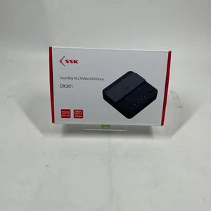 SSK Dual Bay M.2 NVMe SSD Dock DK201 - Picture 1 of 6