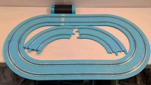 Carrera First Nintendo Mario Kart Slot Car REPLACEMENT Track Pieces Blue Qty 8 - Picture 1 of 8