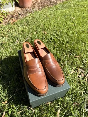 Mocasines Edward Green Duke 8,5-9 con cáscara de whisky sin forro Foto 1 de 4