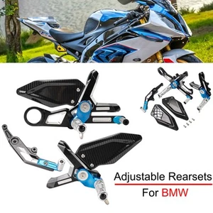 Rear Set For BMW S1000RR M1000RR Foot Pegs Footrest Brake Shift Levers Pedals - Picture 1 of 16