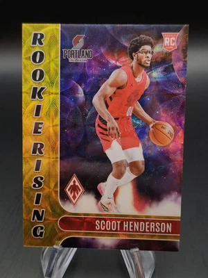 2023 Panini Phoenix Rookie Rising International Gold /10 Scoot Henderson #11 RC - Image 1 of 4