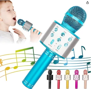Kabelloses Bluetooth Karaoke Mikrofon für Kinder, 5-in-1 Tragbares Hand Karaoke - Bild 1 von 6