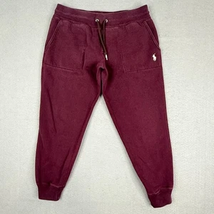 Polo Ralph Lauren Herren Jogginghose Sweatpants Große 34x26 Rot Tapered Lounge Gym - Bild 1 von 11