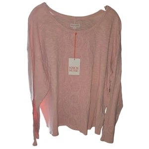 Neu mit Etikett Knox Rose XXL rosa 3/4" Ärmel Bluse - Bild 1 von 8