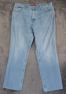 Tommy Hilfiger Mens Jeans W38 L31 Relaxed Fit Straight Light Blue Vintage Y2K - Picture 1 of 19