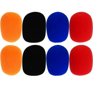  8 Pcs Windscreen Mic Cover for Mics Muff Microphone Sponge Protective - Picture 1 of 12