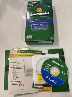 Intuit Quickbooks Pro 2007 Small Business For Windows w License Code *FAST SHIP* - Image 1 of 4