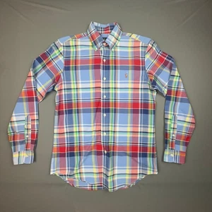 Ralph Lauren Shirt Men S Multicolor Plaid Oxford Heritage Button Down Preppy - Picture 1 of 7
