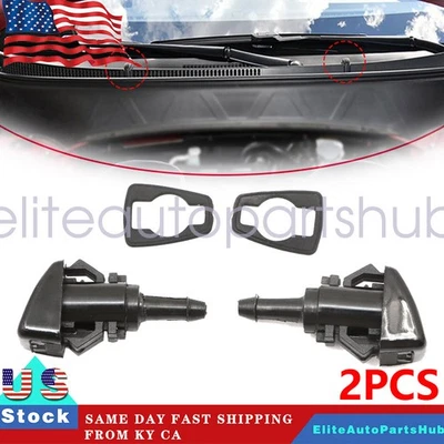 Pack of 2 Windshield Wiper Washer Nozzle Spray Jet For HYUNDAI For KIA - Изображение 1 из 4