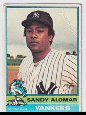 1976 TOPPS SANDY ALOMAR SR. NEW YORK YANKEES #629