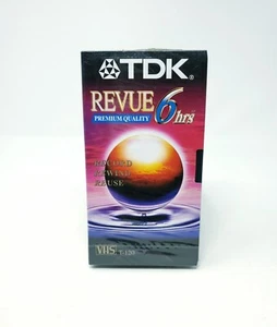 TDK Revue Premium Quality VHS Tape T-120 6 Hour - Picture 1 of 1