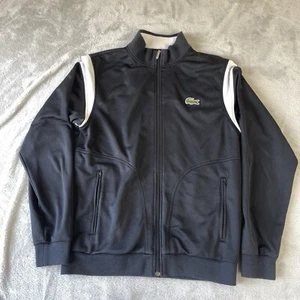 Lacoste Sport Herren Trainingsjacke Schwarz Weiß Größe L - Bild 1 von 24
