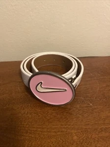 Cinturón de cuero blanco con hebilla Swoosh talla S Nike Golf para mujer - Imagen 1 de 12