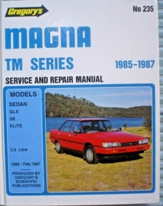 MOTOR CAR MANUEL MAGNA TM SERIES SERVICE & REPAIR 1985-87 ELITE  - Picture 1 of 3