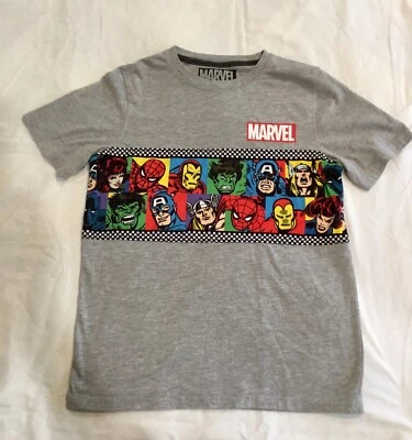 Marvel Universe Boys Size 14/16 T-Shirt Spider-Man/Hulk/Ironman/Black Widow - Image 1 of 4
