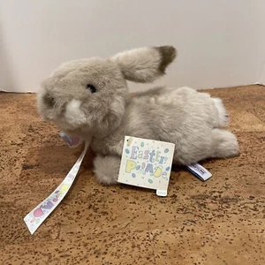 Rabbit Plush 7" Lop Ear Hallmark Heartline Easter 1991 Stuffed Animal Tag - Picture 1 of 5