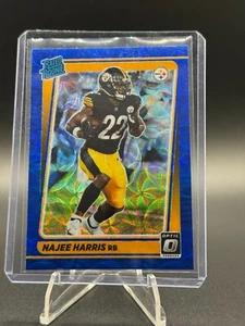 2021 Donruss Optic Najee Harris Blue Scope Rookie #213 Pittsburgh Steelers - Foto 1 di 3