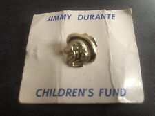Jimmy Durante Vintage Children’s Fund Pin On Original Card