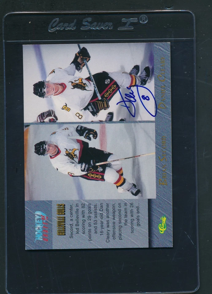1995/96 Classic #83 Daniel Cleary Bulls Signed Auto *D6983 - Image 1 of 1